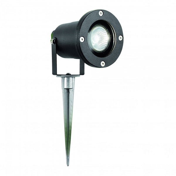 Searchlight 5001BK-LED Outdoor & Porch (Gu10 Led) - Black Spike Light