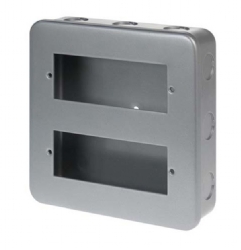 Click Metal Clad 12 Mini Grid Module Plate and Back Box