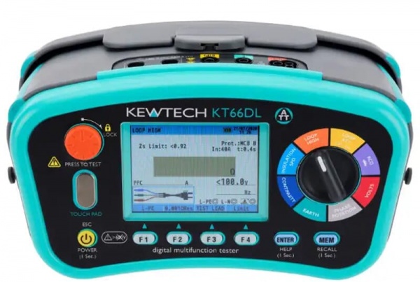 Kewtech KT66EV KIT including KEWEVSE Electrical Vehicle Charger Adaptor