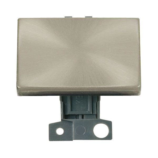 Click MiniGrid Satin Chrome 2 Way Paddle Switch Module