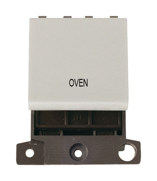 Click MiniGrid White 20A Double Pole Oven Switch Module