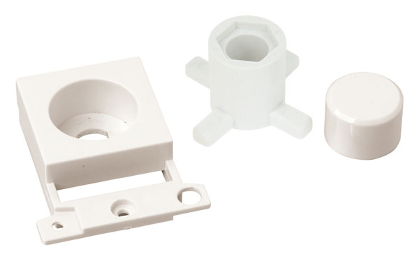 Click MiniGrid Polar White Dimmer Module Mounting Kit