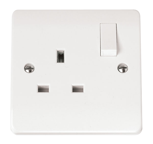 Click Mode Switched DP 1 Gang Socket  13amp