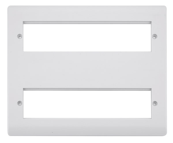 Click Mode 12 Mini Grid Module Plate White (Yokes Inc)