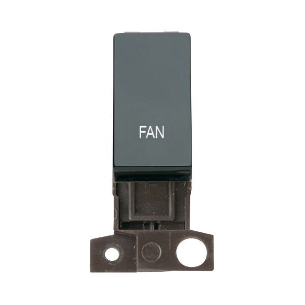 Click MiniGrid Black Ingot 13A 10AX 2 Pole FAN Switch Module