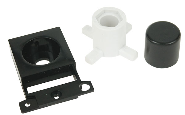 Click MiniGrid Black Dimmer Module Mounting Kit