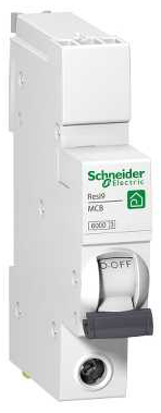 Schneider R9F87120 20A Single Pole 6kA B Curve MCB